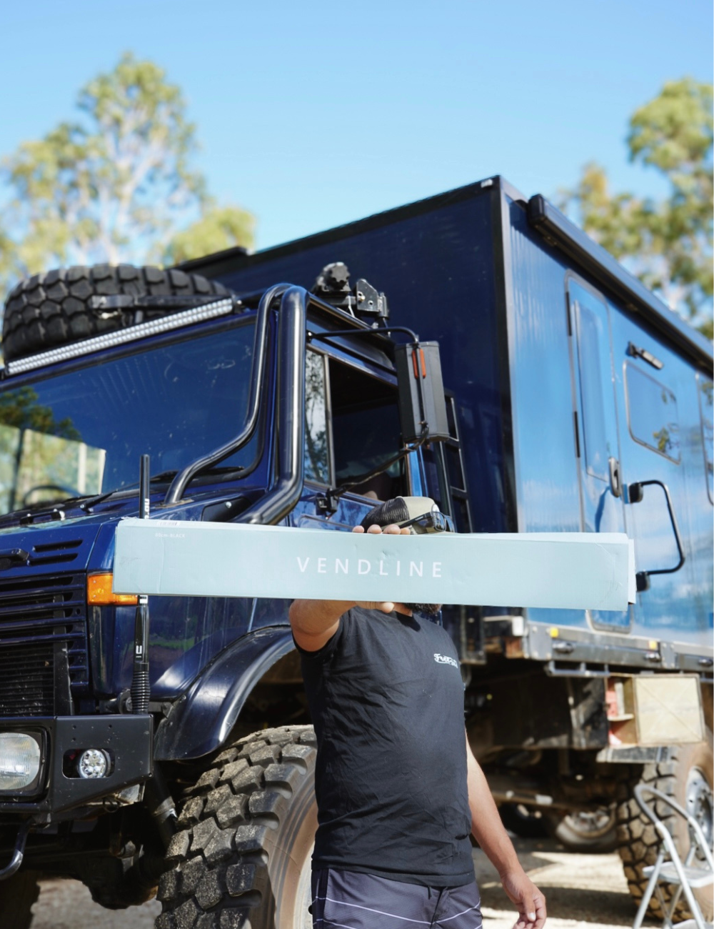 RV/Caravan Mounted Drying Rack - Foldable Indoor and Outdoor